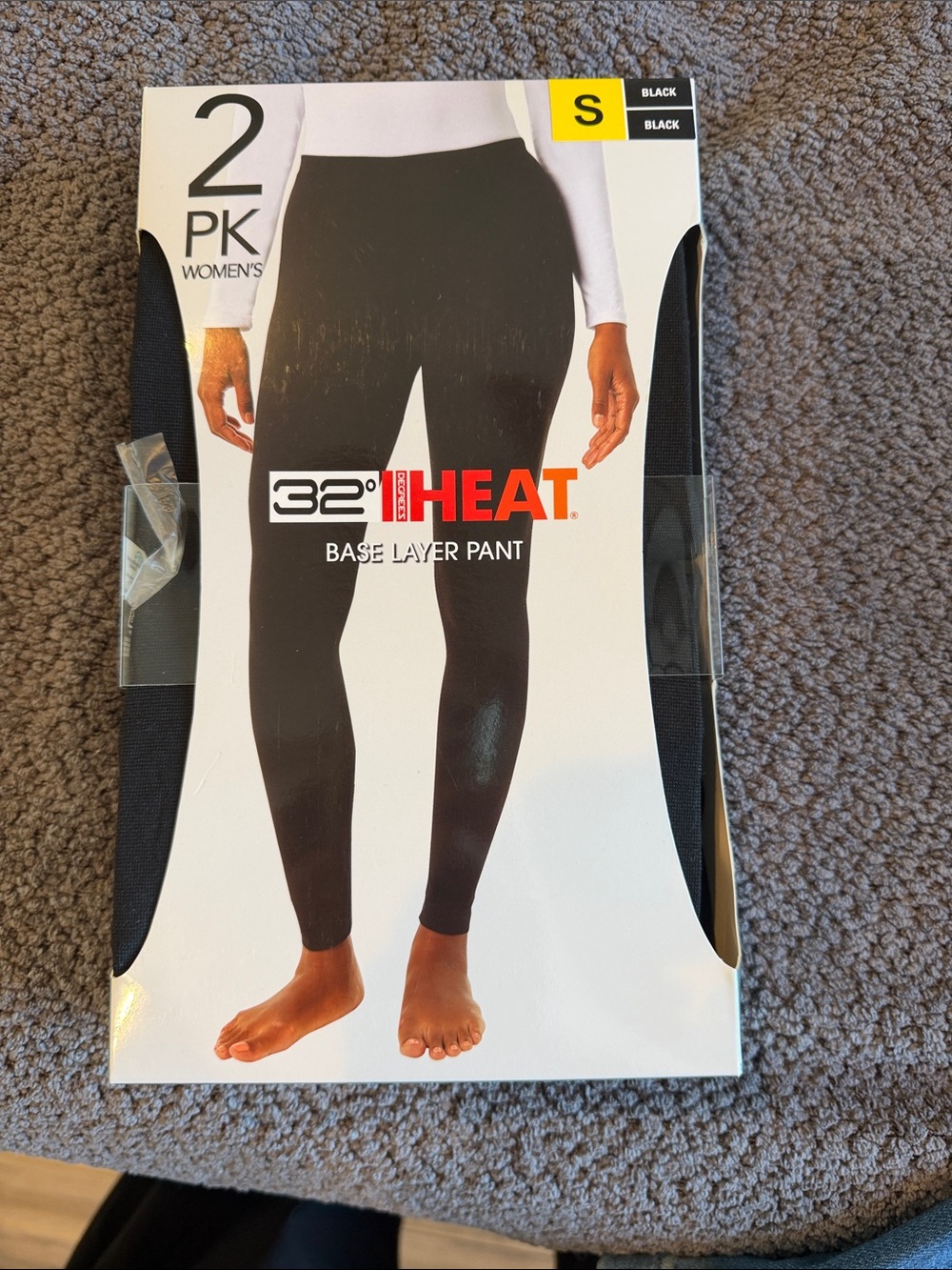 32 Degrees Heat Women's Black Base Layer Leggings - S